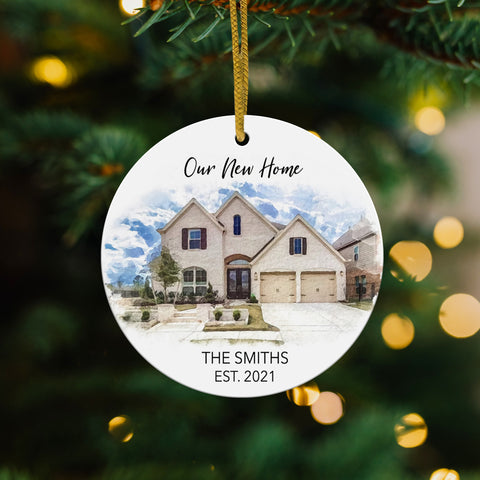 Personalized New Home Photo Ornament