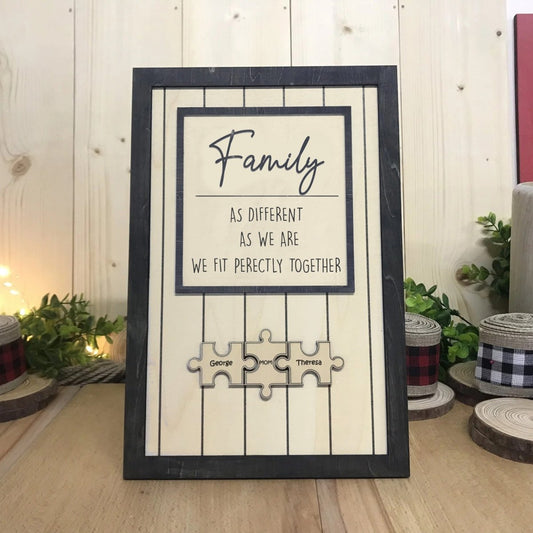 3D Puzzle Sign - Family As different as we are - TT0422HN