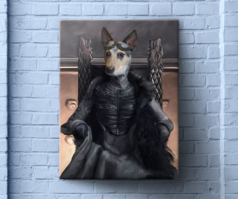 Pet Art, Custom Pet Portrait, Game of Thrones