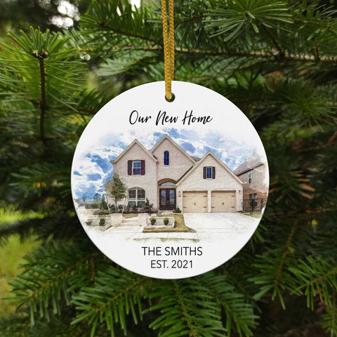 Personalized New Home Photo Ornament