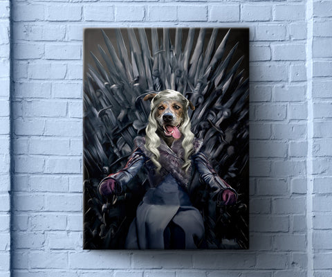 Pet Art, Custom Pet Portrait, Game of Thrones