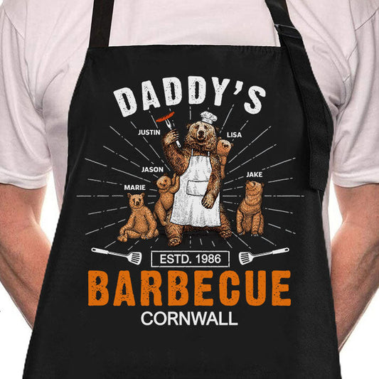 Daddy's Barbecue Grill - Gift For Dad, Grandpa - Personalized Apron