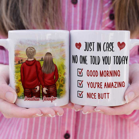 Good Morning You Are Amazing - Gift For Couples, Personalized Mug