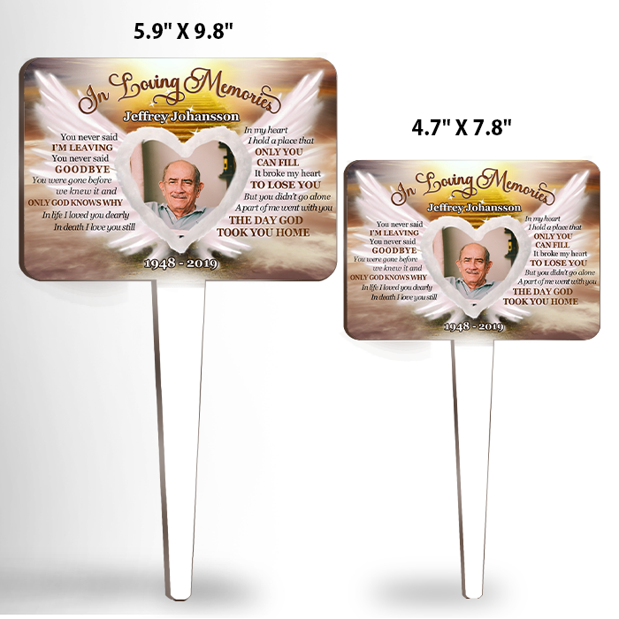 In My Heart I Hold A Place That Only You Can Fill - Personalized Custom Acrylic Garden Stake