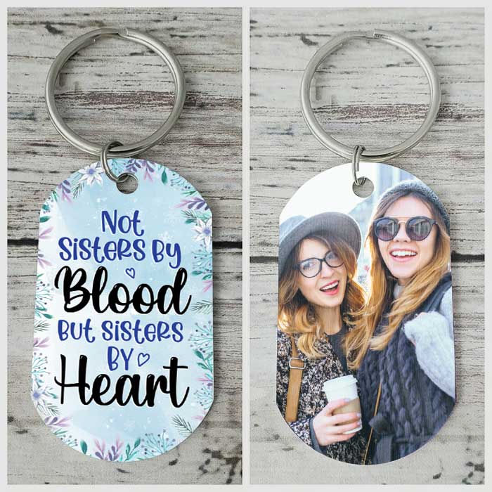 Besties Forever - Upload Photo - Personalized Keychain