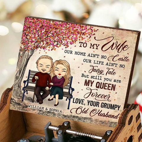 You Are My Queen Forever - Gift For Couples, Personalized Music Box