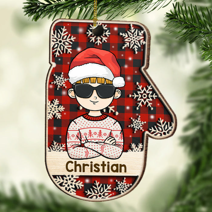 Merry Christmas To The Coolest Kid - Personalized Shaped Ornament