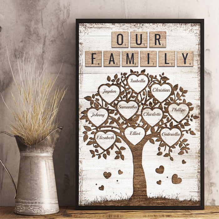 Together We Make A Family - Personalized Vertical Poster