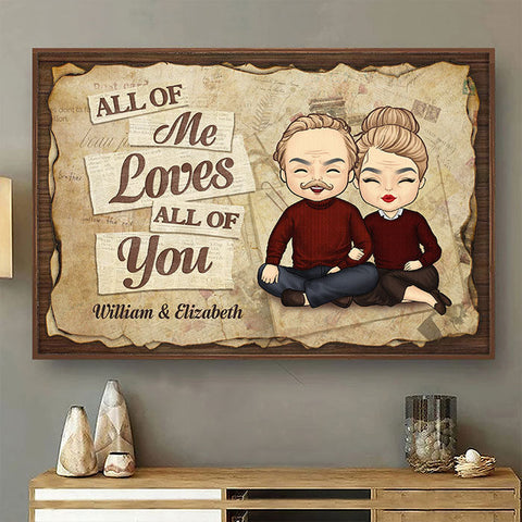 I Love You Completely - Gift For Couples, Husband Wife - Personalized Horizontal Poster