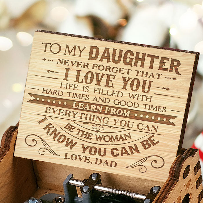 Being The Woman I Know You Can Be - Dad To Daughter, Music Box