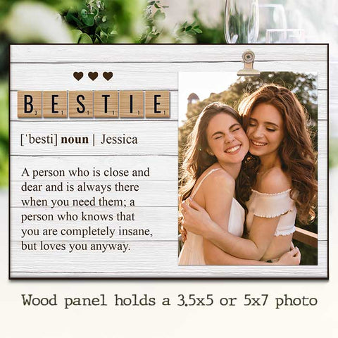 You Know I'm Completely Insane But Love Me Anyway - Gift For Besties, Personalized Photo Frame
