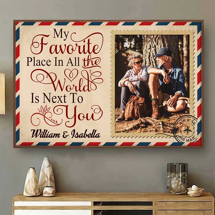 I Adore Staying Next To You - Personalized Horizontal Poster