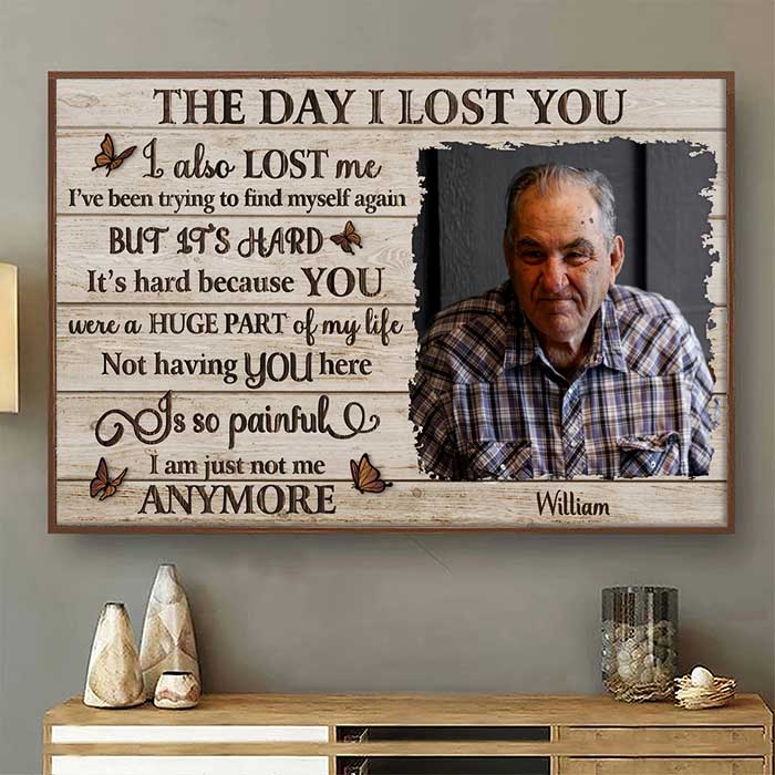 The Day I Lost You - Personalized Horizontal Poster