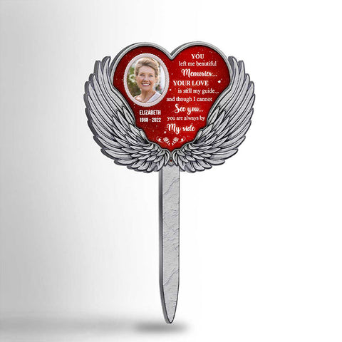 I Can't See You, But Your Love Is Still My Guide - Upload Image, Personalized Custom Acrylic Garden Stake