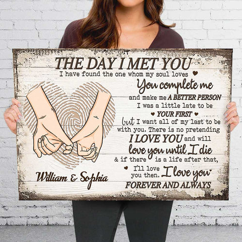You Complete Me - Personalized Horizontal Canvas