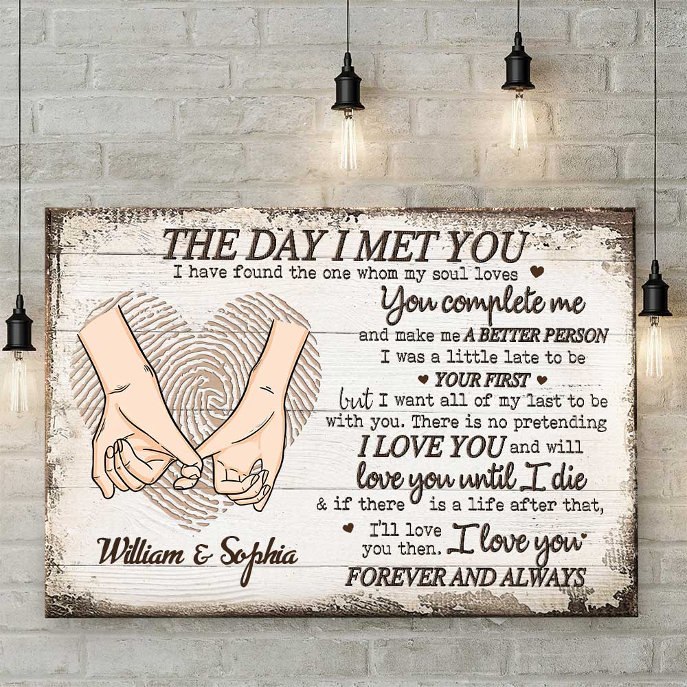 You Complete Me - Personalized Horizontal Canvas
