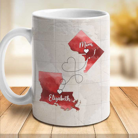 Home Is Where Mom Is - Gift For Mom - Personalized Mug