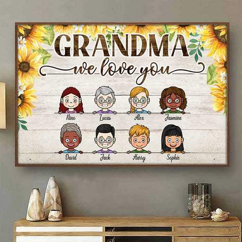 We Love You - Personalized Horizontal Poster