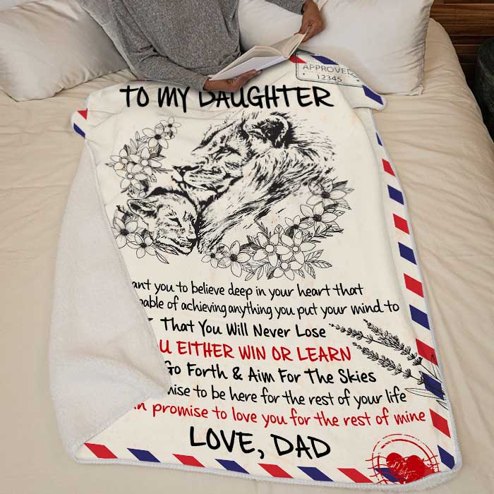 I Promise To Love You For The Rest Of My Life - Dad To Daughter, Blanket