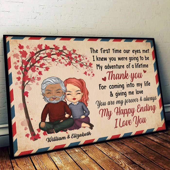 You Are My Forever & Always - Gift For Couples, Personalized Horizontal Poster