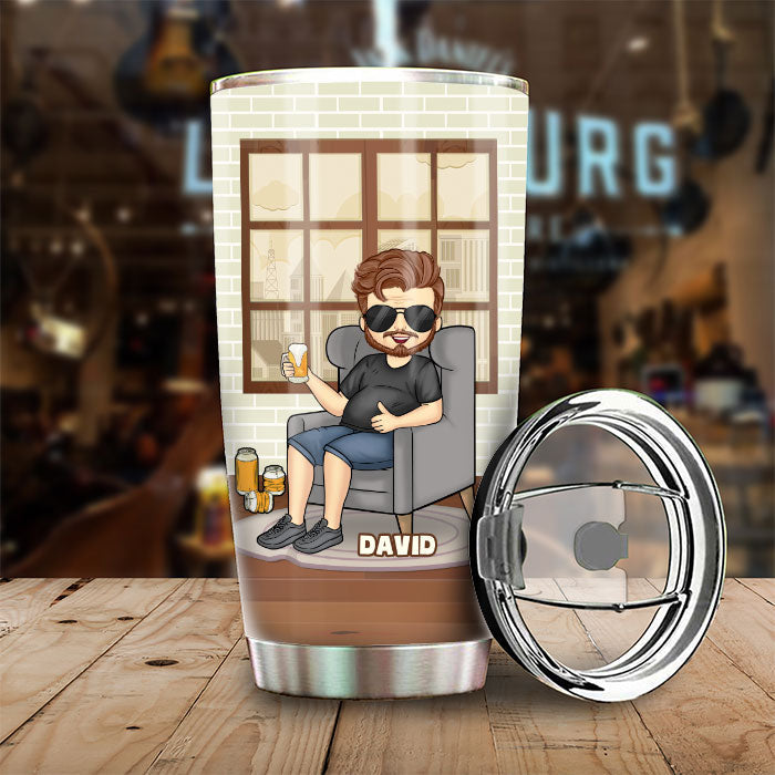 It's Not A Dad Bod But A Charming Father Figure  - Gift For Dad, Grandpa - Personalized Tumbler