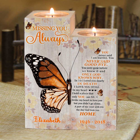 Missing You Always - Personalized Candle Holder