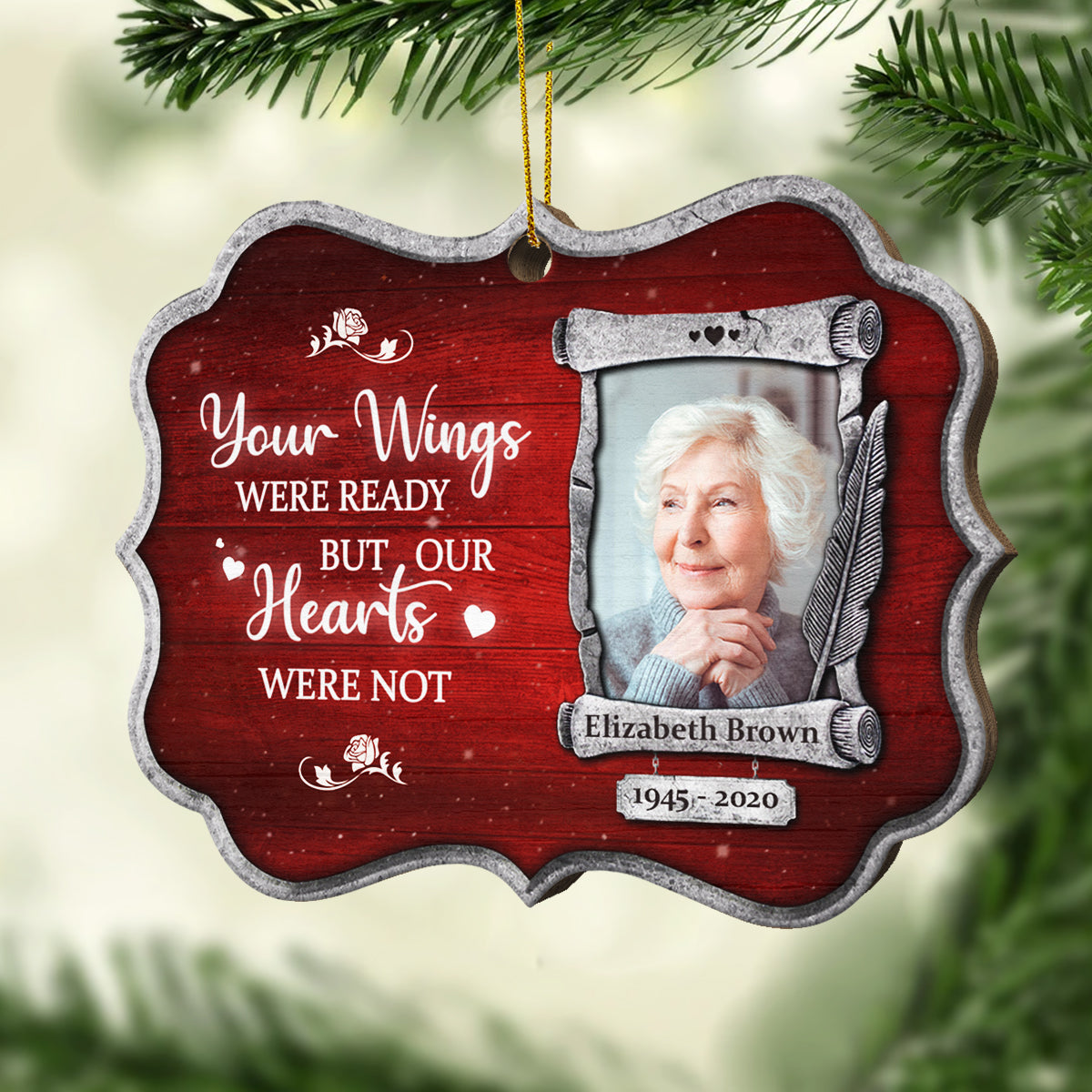 There Is A Little Bit Of Heaven In Our Home - Personalized Shaped Ornament