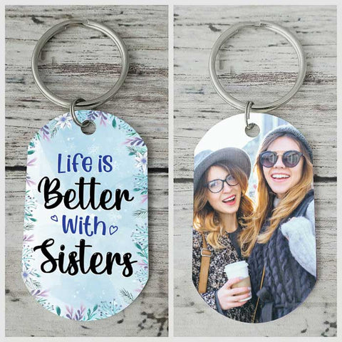 Besties Forever - Upload Photo - Personalized Keychain