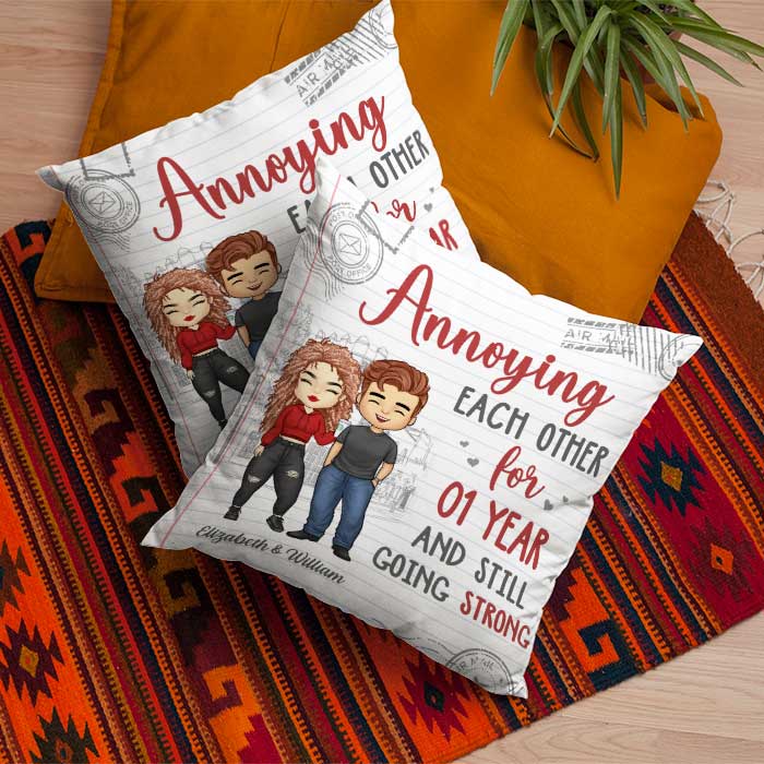 Annoying Each Other For So Many Years And Still Going Strong - Gift For Couples, Personalized Pillow (Insert Included)