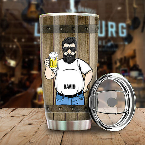 It's Not A Dad Bod, It's A Father Figure - Gift For Dad, Grandpa - Personalized Tumbler