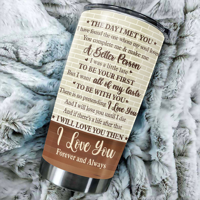 Husband To Wife - I'll Love You Until I Die - Gift For Couples, Husband Wife, Personalized Tumbler