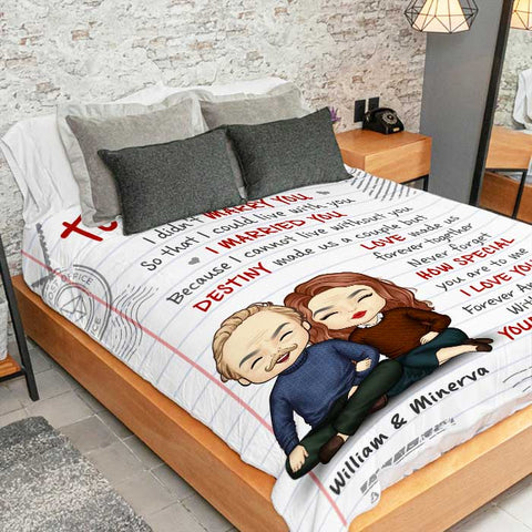 Destiny Made Us A Couple - Gift For Couples, Personalized Blanket