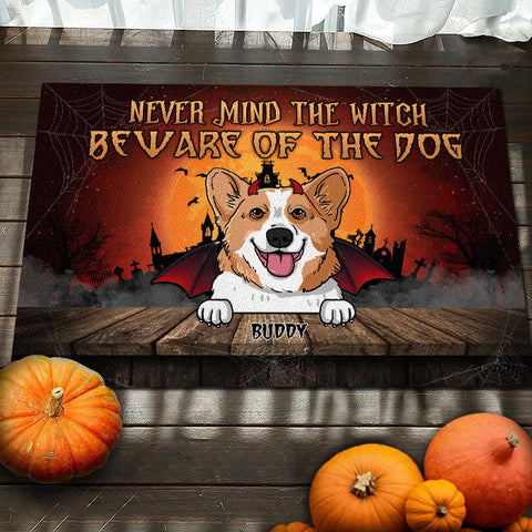 Come In For A Bite - Dogs Halloween - Personalized Decorative Mat