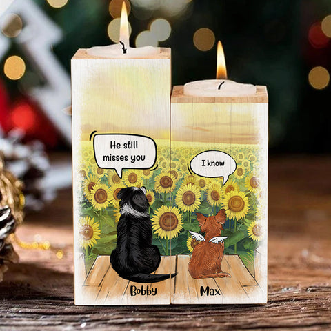 Still Talk About You - Dogs In Heaven - Personalized Candle Holder