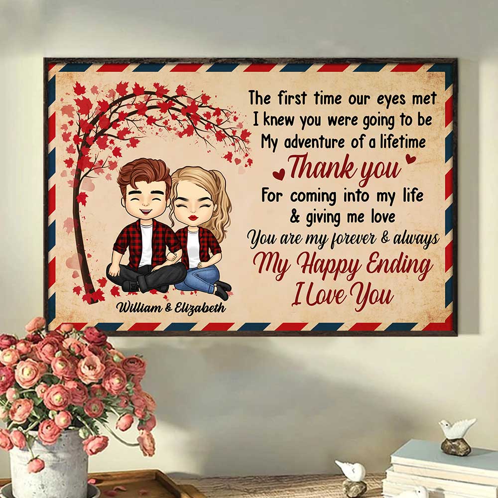 You Are My Forever & Always - Gift For Couples, Personalized Horizontal Poster