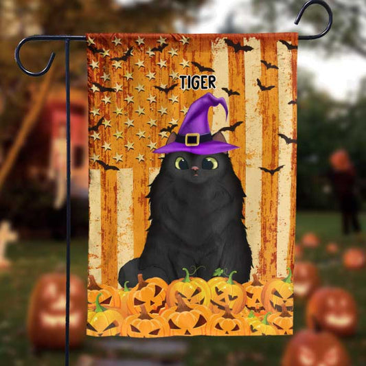 Halloween For Cats - Happy Halloween With Your Cats - Personalized Funny Cat Flag