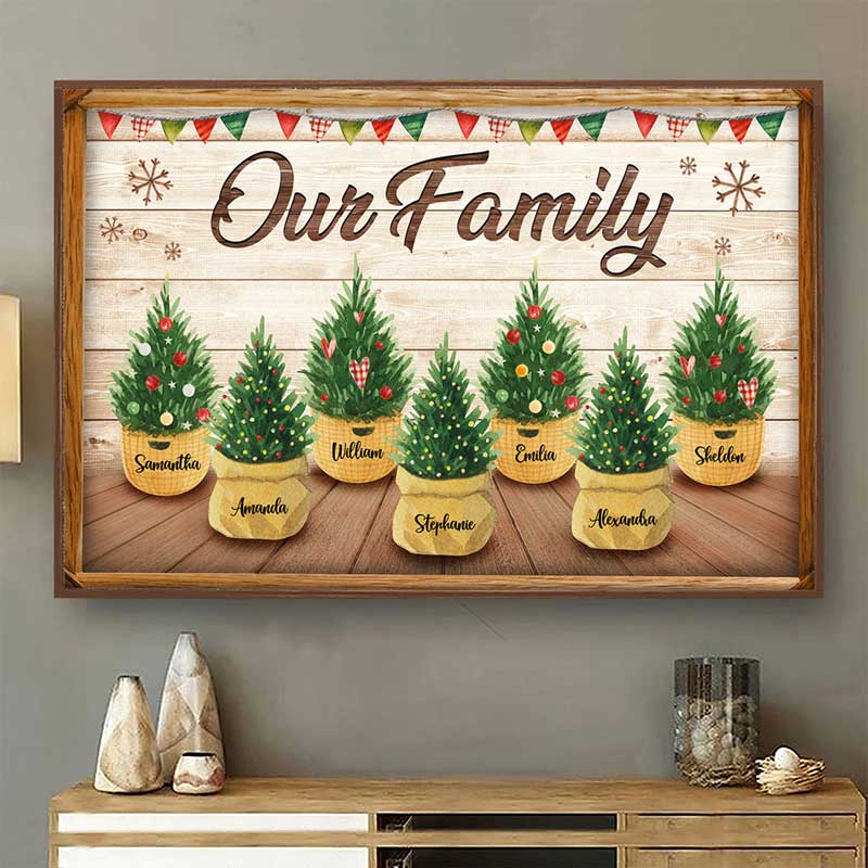 All Hearts Come Home For Christmas - Personalized Horizontal Poster