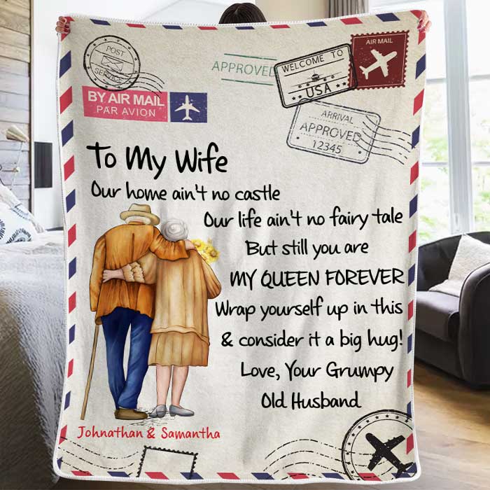 Our Life Ain't No Fairy Tale - But Still You Are My Queen Forever - Personalized Blanket