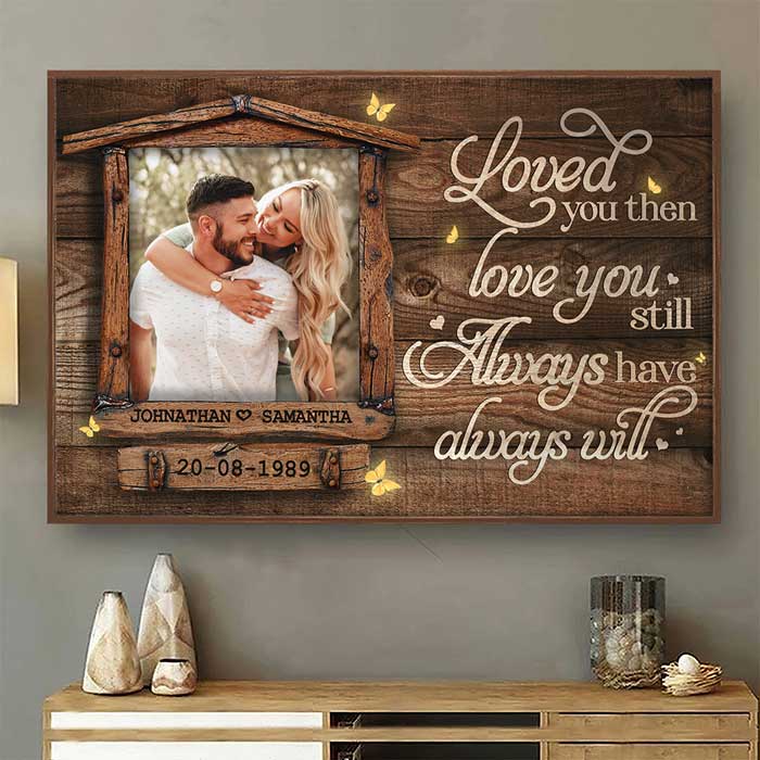 Love You Still - Upload Image, Gift For Couples, Husband Wife - Personalized Horizontal Poster