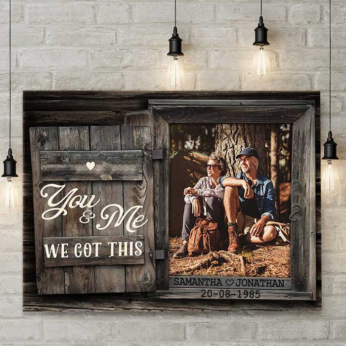 You & Me - Personalized Horizontal Canvas