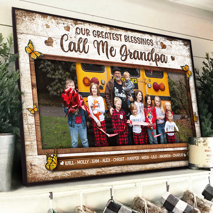 Grandkids Make Life More Grand - Personalized Horizontal Poster