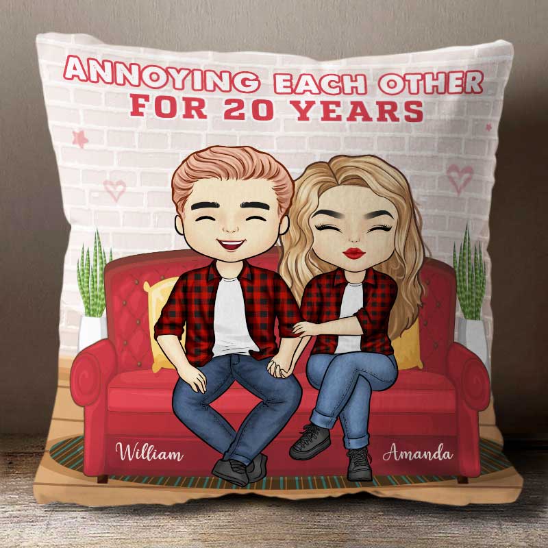 Annoying Each Other For Many Years - Gift For Couples, Personalized Pillow (Insert Included)