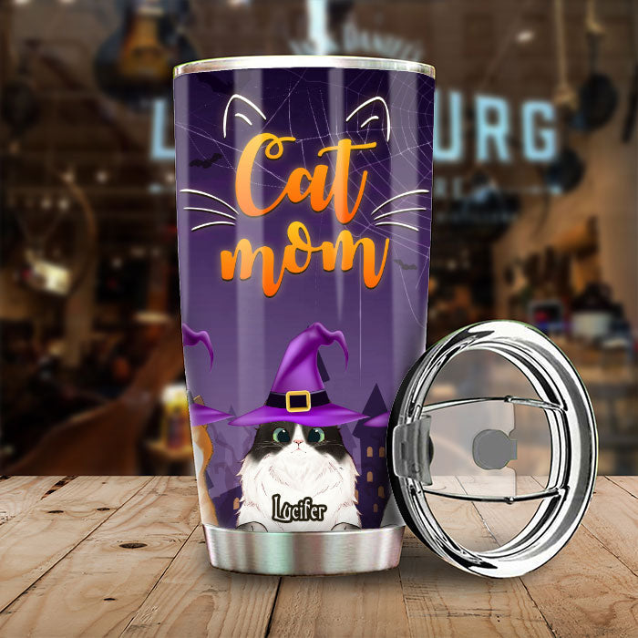 Halloween Is Better With Cats - Personalized Tumbler