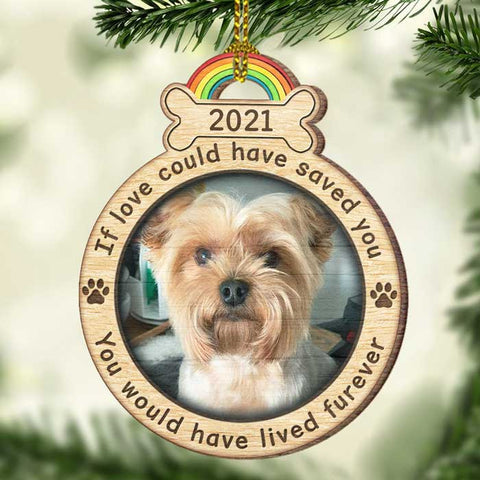 You Would Have Lived Furever - Upload Pet Photo - Personalized Shaped Ornament