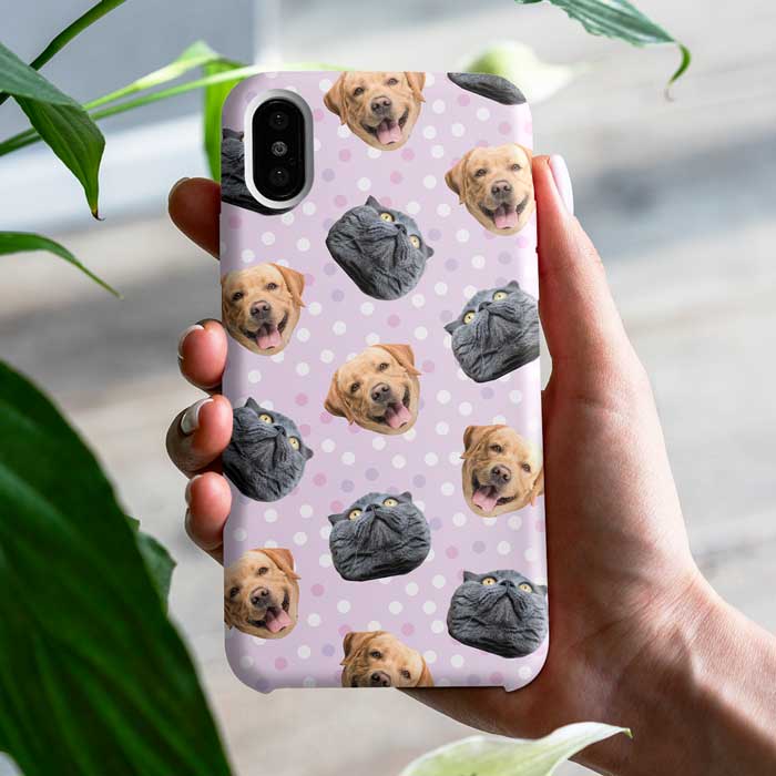 Colorful Dot - Upload Image, Gift For Pet Lovers - Personalized Phone Case