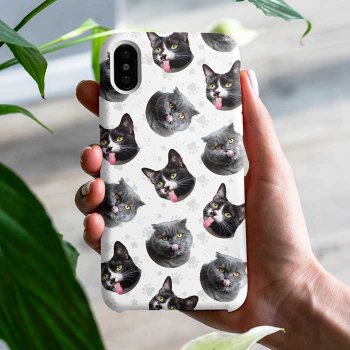 Colorful Paw - Upload Image, Gift For Pet Lovers - Personalized Phone Case