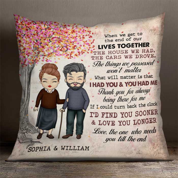 Thank You For Always Being There For Me - Gift For Couples, Husband Wife, Personalized Pillow (Insert Included)