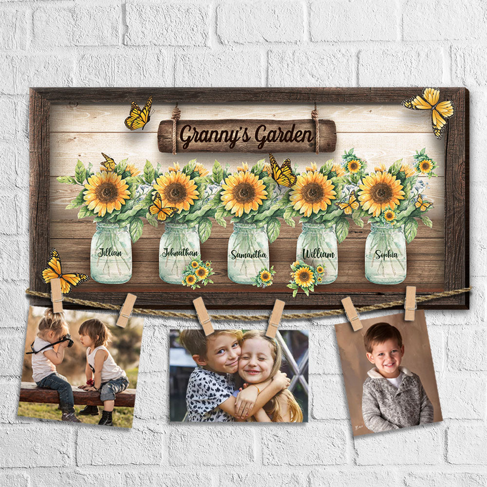 Granny's Garden - Personalized Display Photo Board