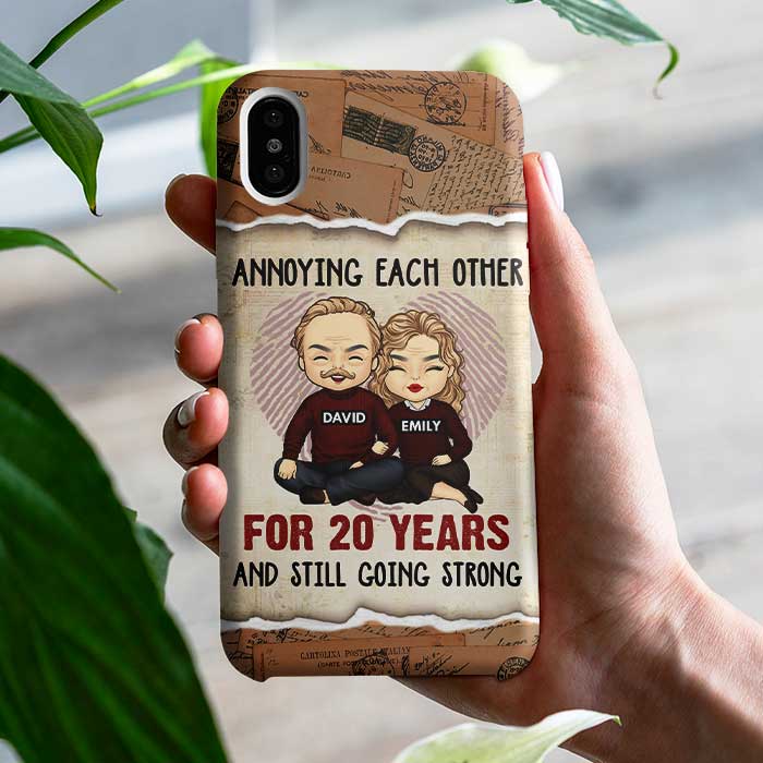 Annoying Each Other And Still Going Strong - Gift For Couples, Husband Wife, Personalized Phone Case
