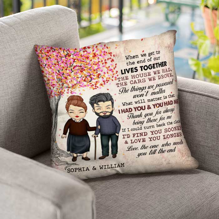 Thank You For Always Being There For Me - Gift For Couples, Husband Wife, Personalized Pillow (Insert Included)